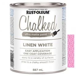 Rust-Oleum Chalked Ultra-Matte Paint - Latex - 887 ml - Linen White