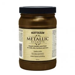 Water-Based Metallic Paint - 946 mL - Rich Brown