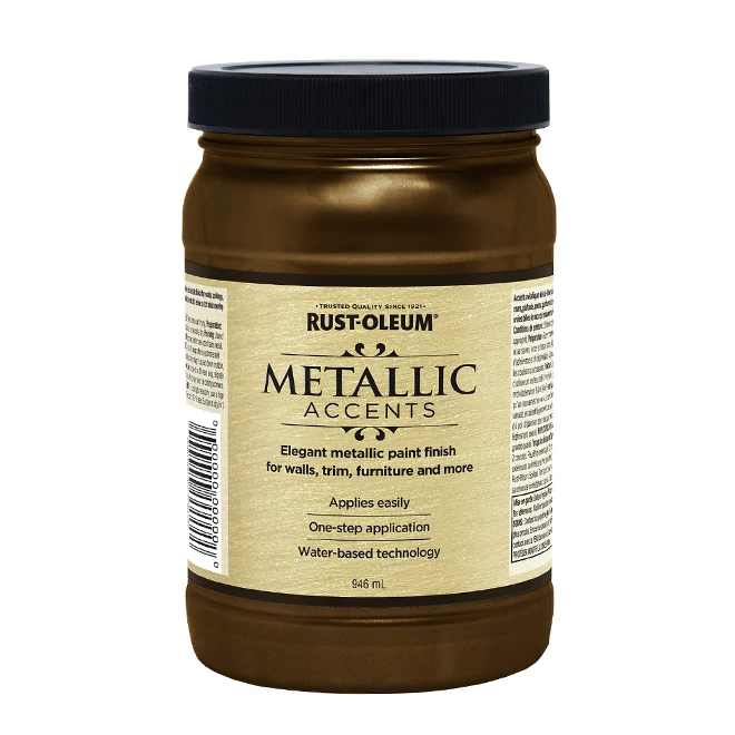 Water-Based Metallic Paint - 946 mL - Rich Brown 3 Water-Based Metallic Paint - 946 mL - Rich Brown