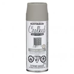 Rust-Oleum Aerosol Chalked Paint - 340 g - Ultra Matte - Country Grey