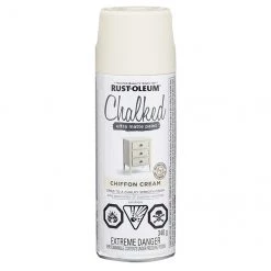 Rust-Oleum Aerosol Chalked Paint - 340 g - Ultra Matte - Chiffon Cream