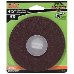 Gator Gatorpower Aluminum Oxide Resin Fibre Sanding Discs - 4 1/2-in Dia - 7/8-in Arbour - 50 Grit - 3 Per Pack