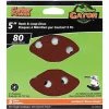 Gator Gatorpower Hook and Loop Sanding Discs - 5-in Dia - 8 Holes - 80 Grit - 5 Per Pack -Rust oleum Buy Online 77375284 L
