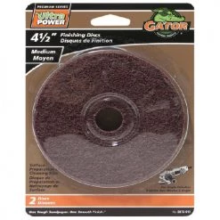 Gator Ultrapower Hook and Loop Medium Finishing Discs - 4 1/2-in Dia - 7/8-in Arbour - 2 Per Pack
