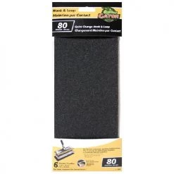 Gator Hook and Loop Drywall Sanding Sheet - 80 Grit - Black - 4.5-in x 10.5-in - 6-Pack
