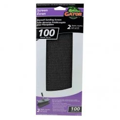 Gator Drywall Sanding Screens - 4 1/4-in W x 11 1/4-in L - 100 Grit - Silicon Carbide - 2 Per Pack