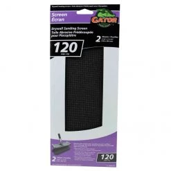 Gator Drywall Sanding Screens - 4 1/4-in W x 11 1/4-in L - 120 Grit - Silicon Carbide - 2 Per Pack